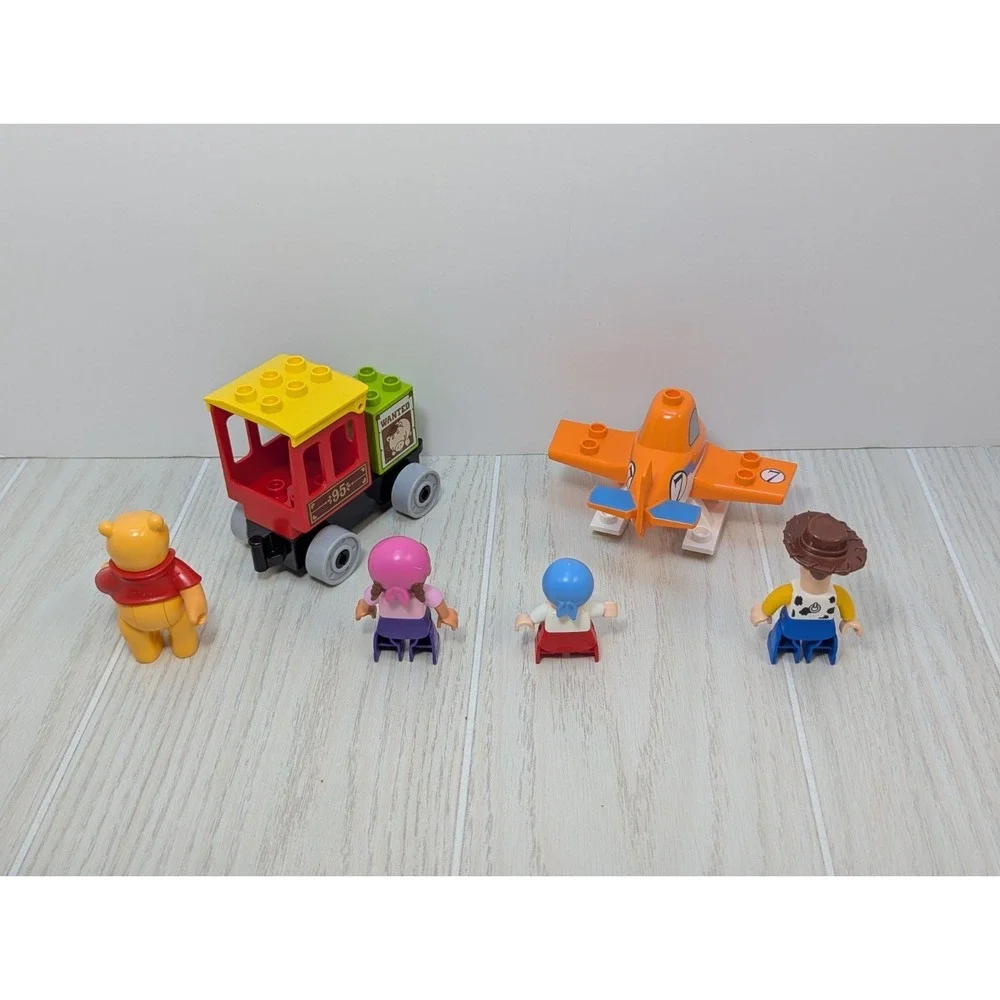 LEGO Duplo‎ Disney parts figures Pooh Woody Toy Story train car Dusty plane Jake